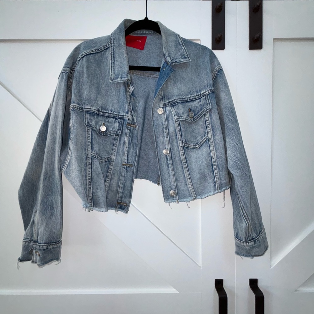 Denim Cropped Jacket